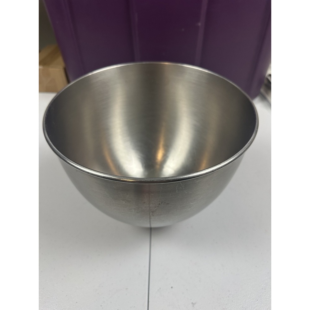 KitchenAid K45 Stainless Steel Mixer Work Bowl Silver Replacement Part Metal